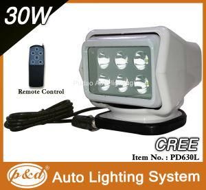 Diecast Aluminum Truck 30W LED Work Light Wireless Remote Control Search Light (PD630L)