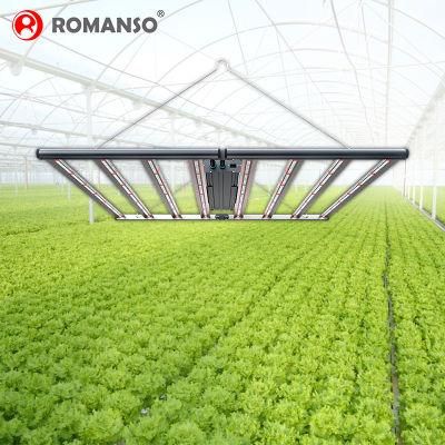 Romanso Stock in USA Dimmable Foldable LED Grow Light Bar 600W 720W 800W Full Spectrum Indoor Plants Grow Light LED 1000W