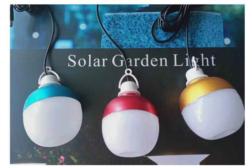 LED Effect Lights Solar Photovoltaic Power Generation System for Home Outdoor Night Market Lighting Garden Lamps Can Be Rechargeable