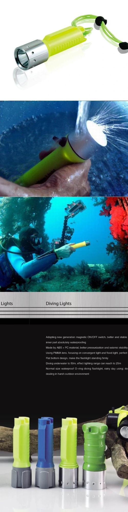 10W / 300lumens Xml Tt6LED Diving Flashlight