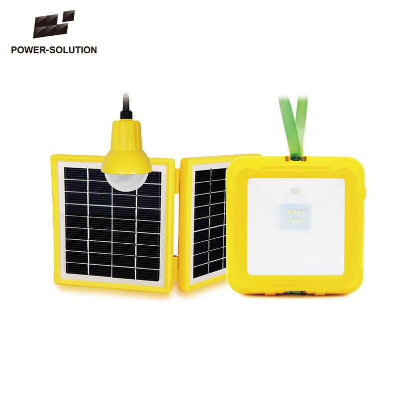 Solar Lantern with Hanging Bulb for Indoor and Outdoor Use