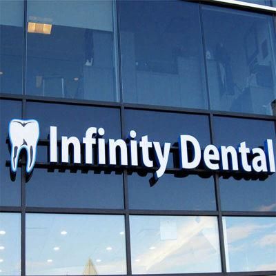 Dentist&prime;s Name Advertising Acrylic Signboard Channel Letter Sign Board