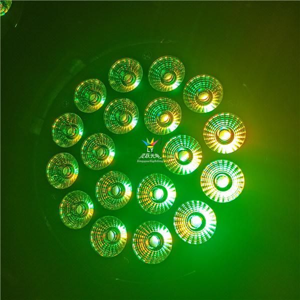 18X15W 5in1 Rgbaw DJ DMX Stage LED PAR Light