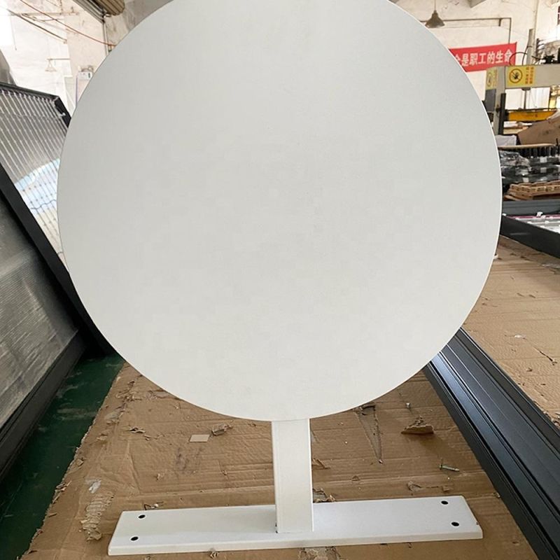 Fast Delivery 40cm Diameter Advertising Light Box Without Light Round Sign Acrylic Metal Outdoor Light Box