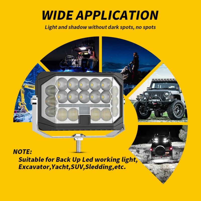 Dxz 7inch 32LED Work Light off Road Truck Tractor SUV Round DRL 9 Inch Laser LED Driving Light
