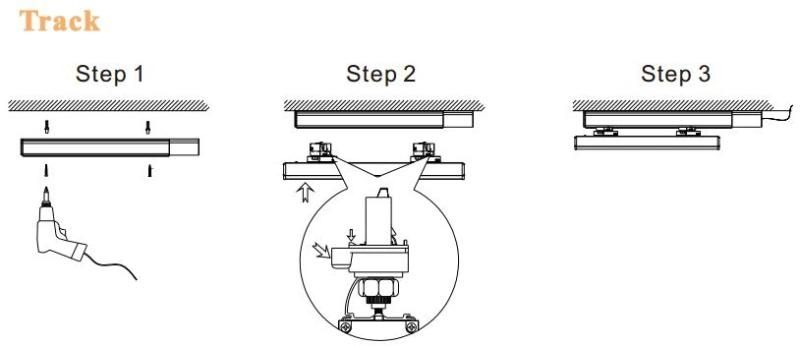 150cm 50W Track LED Linear Lighting Lamp