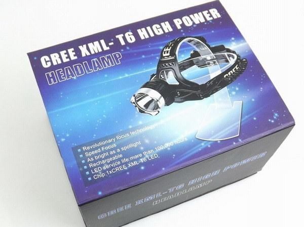 Zoomable CREE LED T6 10W Rechargeable Outdoor LED Headlamp