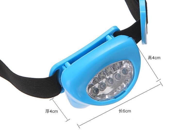 Outdoor Camping Super Mini Flashlight Color Gift Lamp AAA Battery 5 LED Headlight