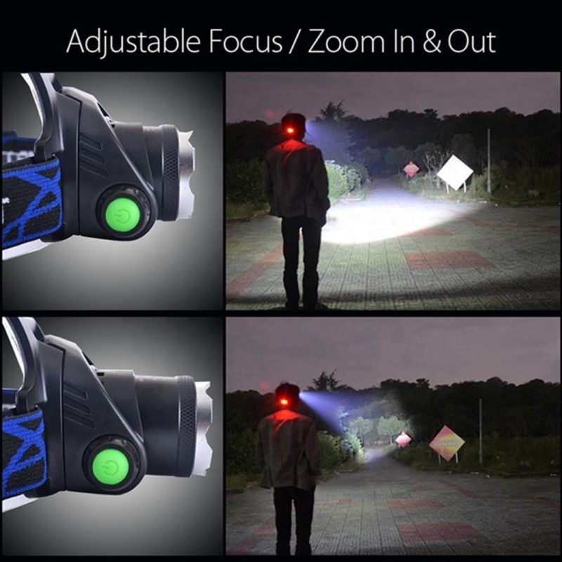 Helmet with Head Lamp 1W LED High Power Energizer Headlamp