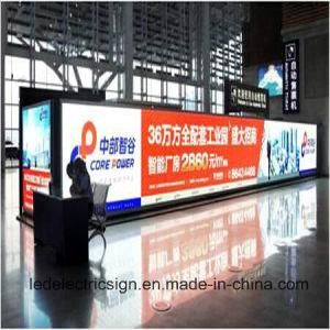 Train Station Advertising Display with Pedestal Free Standing Super Large LED Light Box