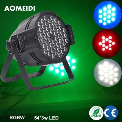 RGBW Mixing 54X3w LED PAR Lights Stage Disco Lighting