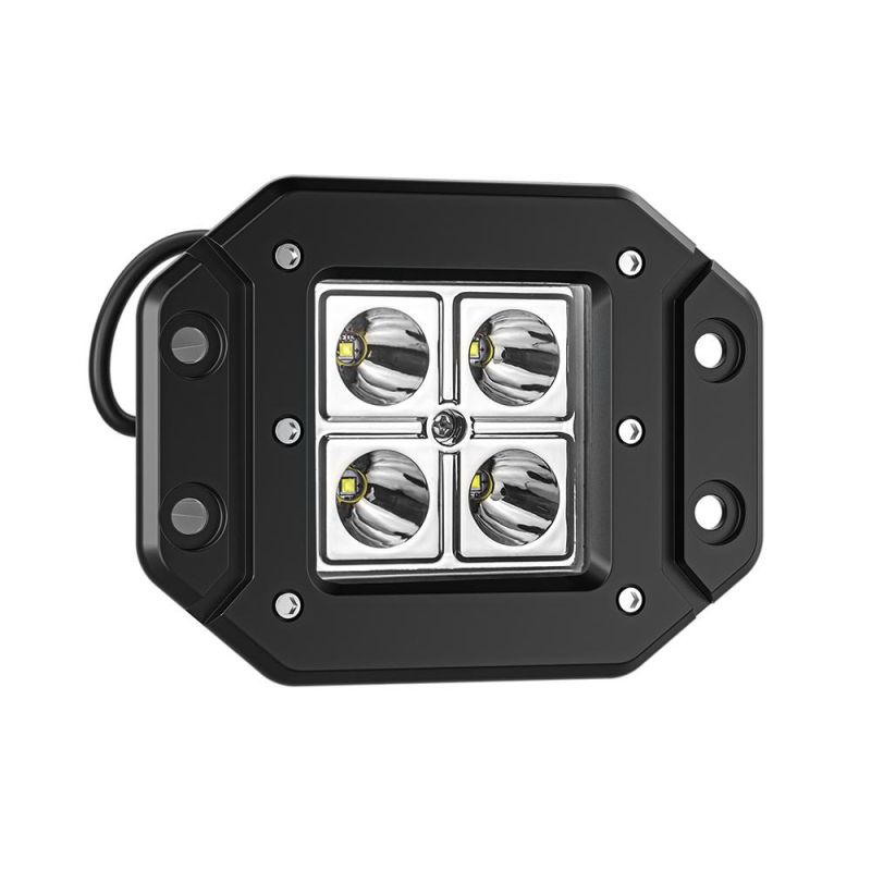 Dxz Offroad Vehicle 4 LED 9-80V Truck Work Warning Light Fog Light LED Rectangle Square Auto Working Light with Spot Beam for 4X4 SUV Jeep LED Light