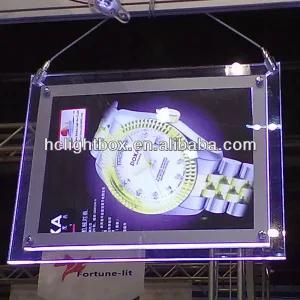 LED Acrylic Crystal Light Box Hanging Display Box Acrylic Display Box Hanging