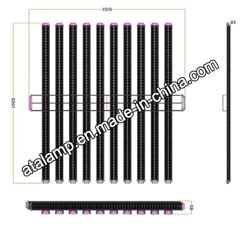 60cm/90cm/100cm/120cm Energy-Efficient Indoor LED Grow Lights Bar for Home Grows and Commercial Applications