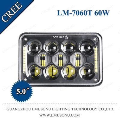 5.0 Inch CREE Offroad H4 LED Transport Vehicle Lights 60W