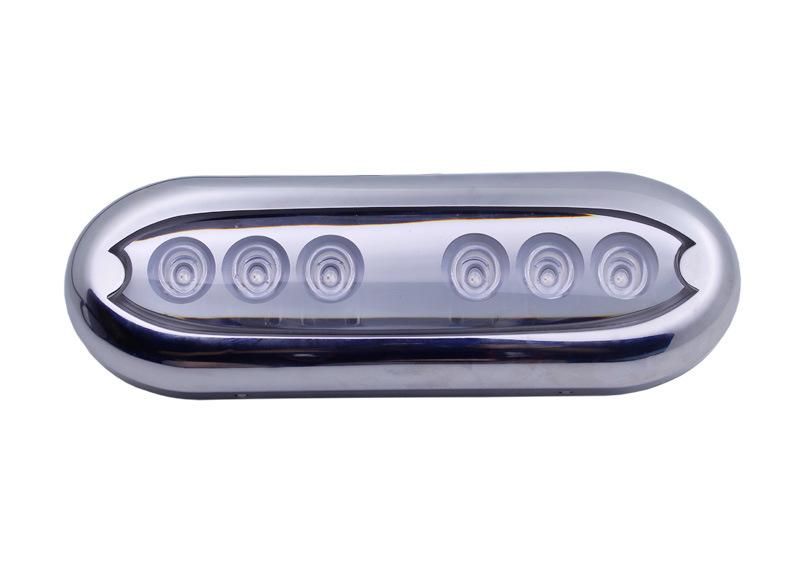 Waterproof IP68 White Blue Stainless Steel Ring Marine LED Light Boat Courtesy Light