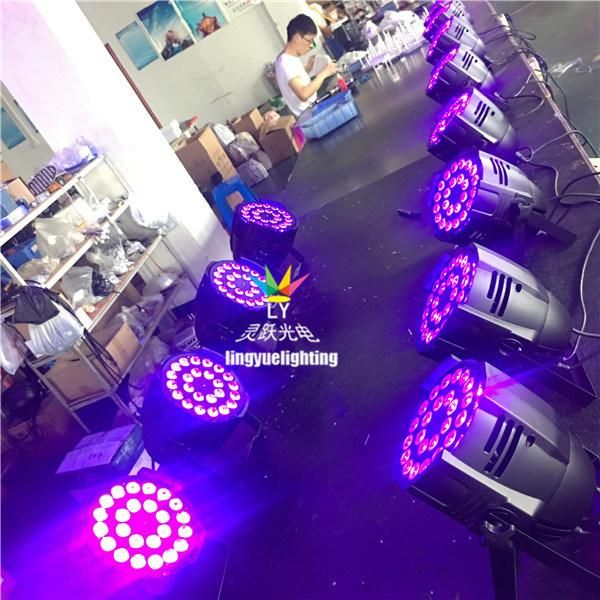 Stage Best Cheap DMX DJ 24X18W Rgbaw UV LED PAR 64 Disco Light