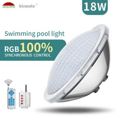 PAR56 LED Swimming Pool Light RGB 12V IP68 Structure Waterproof 316L Stainless Steel Light