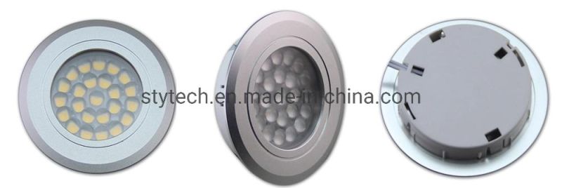 Dimmable DC 12V LED Puck Round Lighting for Furniture/Cabinet/Wardrobe
