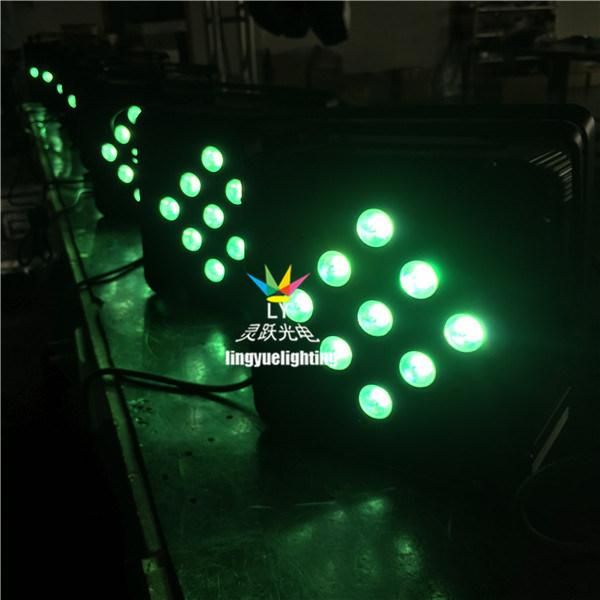 9X10W LED Flat PAR Can Battery Powered Stage Lighting