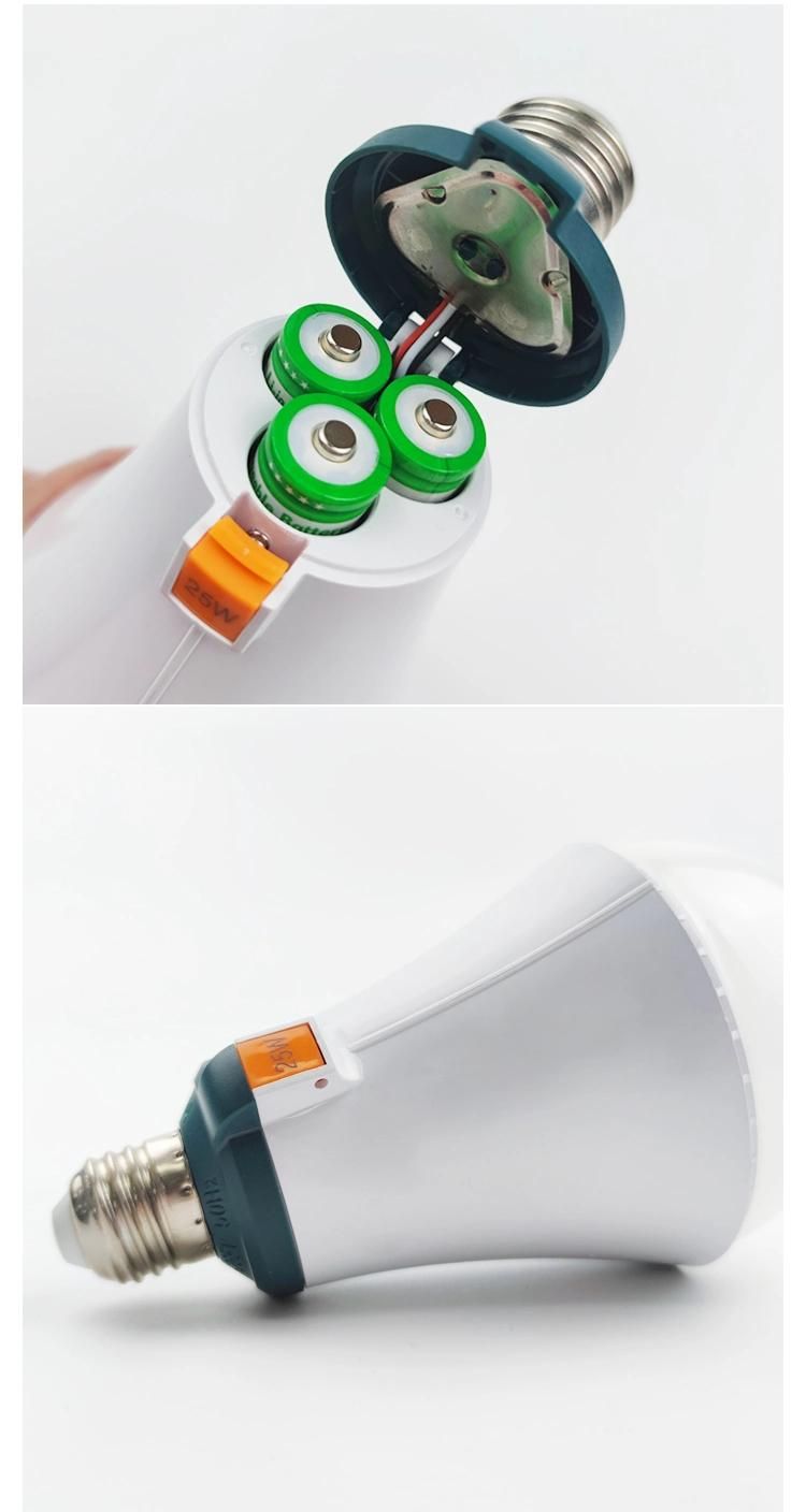 Cx-Lighting High Quality Long Life AC100-265V 25W LED Rechargeable Emergency Light Bulb