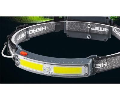 Portable Type-C USB Direct Charge Rechargeable Camping Headlamp COB LED Light