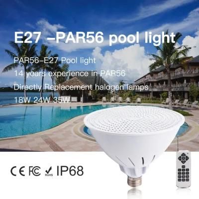 35W Warm White RGB Multi Color PAR56 E27 Underwater Lamp Bulb LED Swimming Pool Light
