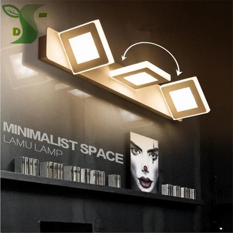 6W/9W 32cm/48cm Long Highlight LED Mirror Light White/Warm White Acrylic Bathroom Makeup Lamp (WH-MR-19)