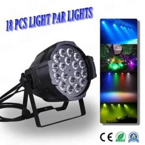 Professional 18PCS 6in1 Can Light Stage Lighting Rgbwauv PAR Light