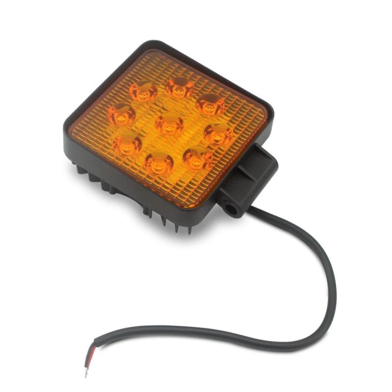 Auto Lighting System 9~32V Amber IP67 4inch 27W LED Work Fog Light