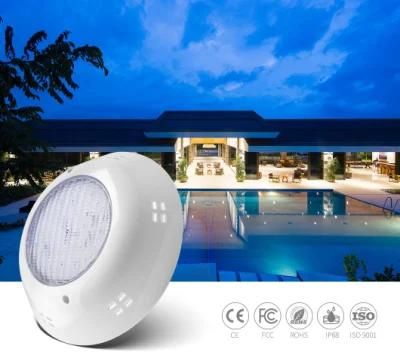 Recessed ABS Vinyl and Concrete Underwater Color Changing LED Pool Lights 25W