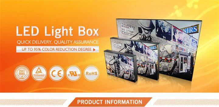LED Fabric L Shape Lightbox for Advertising Commercial Application Exhibition Booth Display Equipment