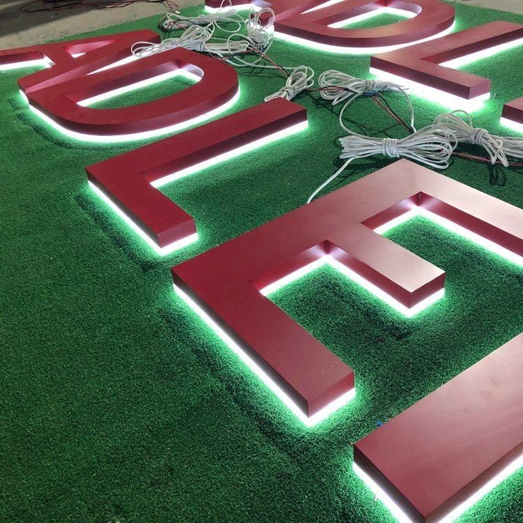 Customized Back Luminous Words Characters Billboard Factory Direct Sales LED Sign
