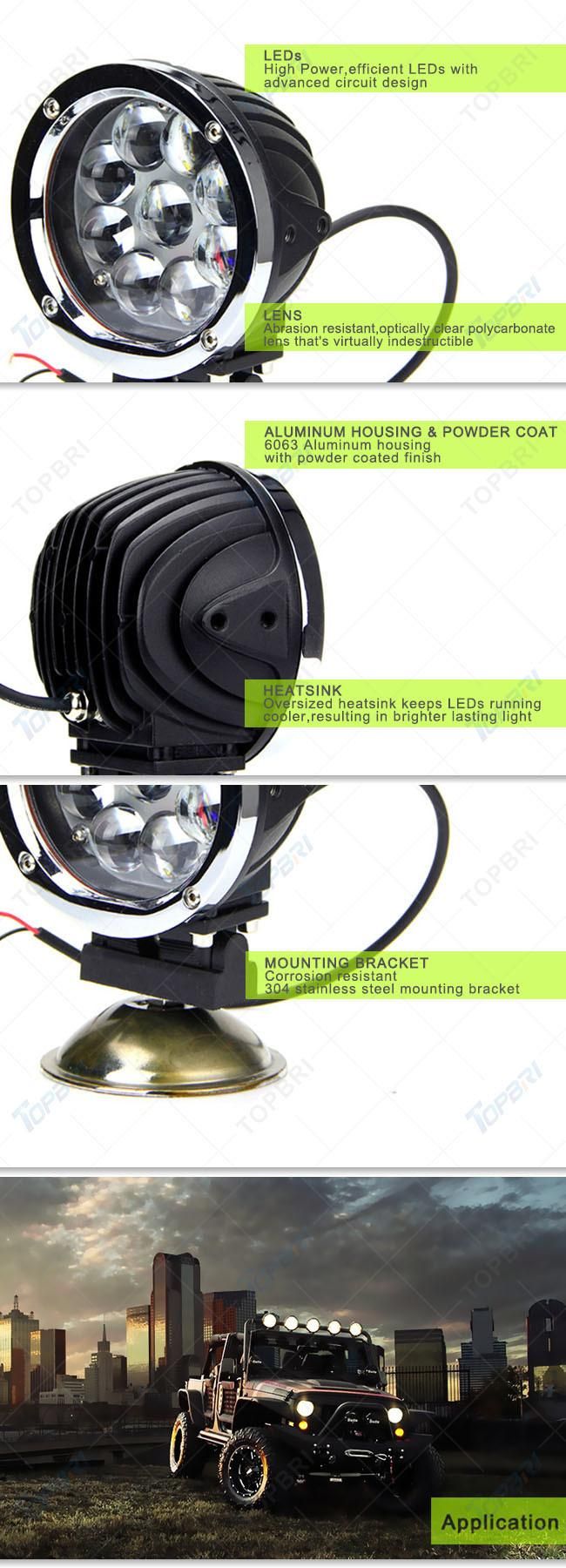 Automobile Lighting 5.5inch 45W Offroad LED Driving Lights for Excavator