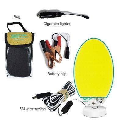 360light BBQ DC 12V LED 20W COB Rechargeable Camping Light Picnic Party Portable Outdoor Camp Light