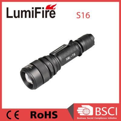 Waterproof Zoomable Tactical Hunt Aluminum LED Flashlight