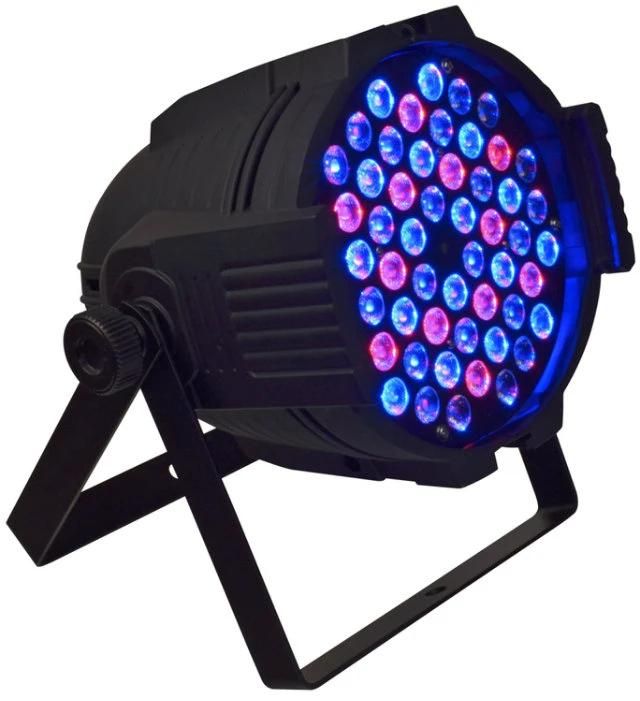 54PCS 3W RGBW Mixture Color LED PAR Light for Wedding Party Stage