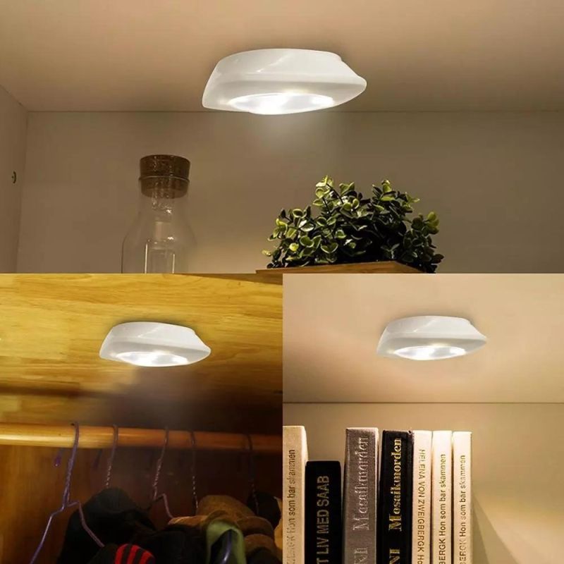 OEM China Factory Manufacturer LED Puck Lights with Remote Wireless LED Lights Battery Operated Under Cabinet Lighting Stick on Lights (3 Pack)