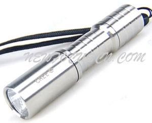 Stainless Steel High Power Cree Q5 LED Flashlight 1*AA or 1*14500 Battery (YA0035)