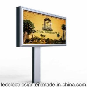 LED Double Face Light Box Advertising Display in Highway with Pole Free Standing