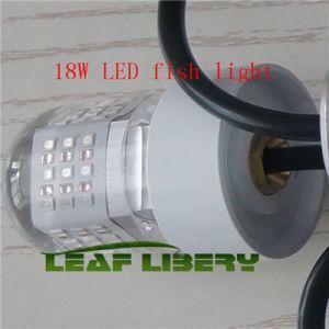 18W Underwater Attracting Fish Lamp Angling Bait LED Light Submersible Night Fishing