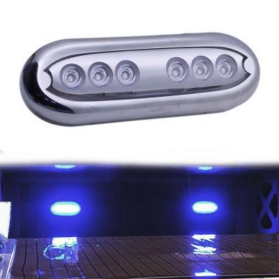 6LED RGB Remote Control IP68 Waterproof 12V 24VDC Underwater Boat LED Lights Marine