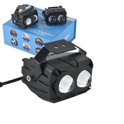 Mini U10 Driving Double Color Lights for Motorcycle