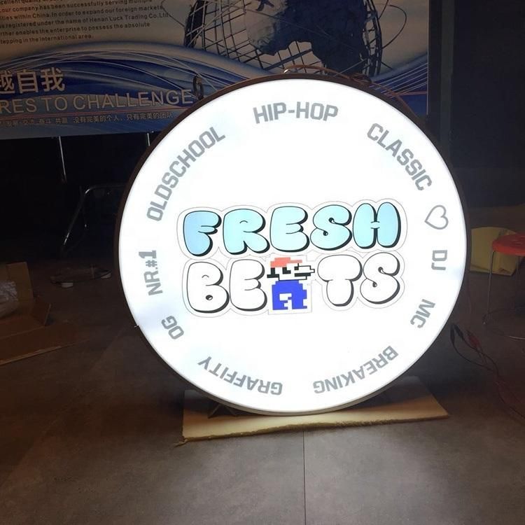 Customized Advertising 3D Vacuum Forming Plastic LED Lighting Box