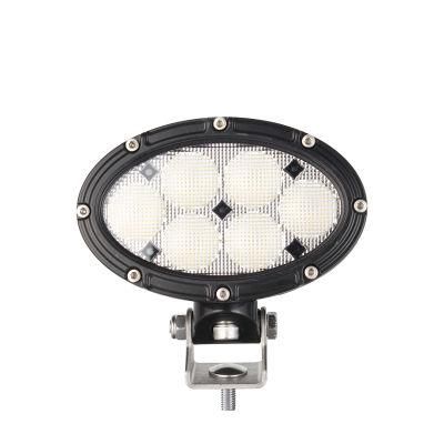 Oval 12V/24V 30W 5.5&quot; CREE LED Flood Light for Tractor Forklift Agricultural Machinery