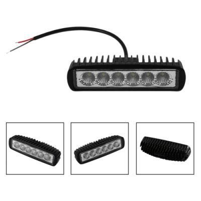 Offroad Flood Spot Work Light 18W LED Working Lights Car Accessories for Truck ATV 4X4 SUV 12V 24V 18W 6 Inch LED Light Bar