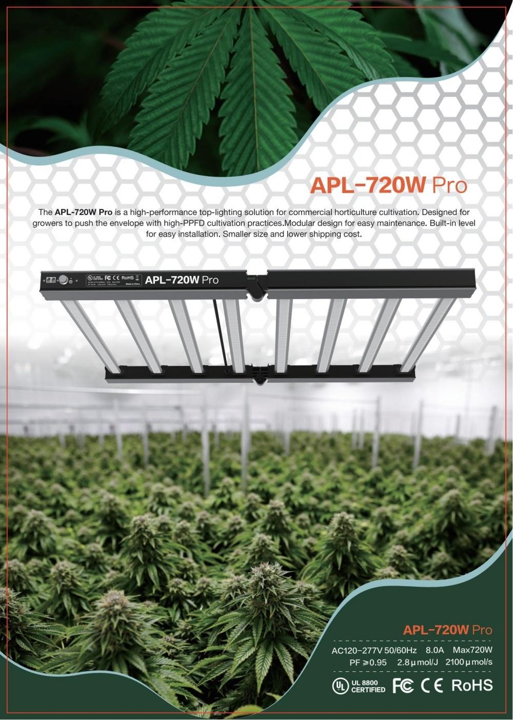 Folding Canopy Sanan 3030 COB Bar 700W Plant LED Grow Light