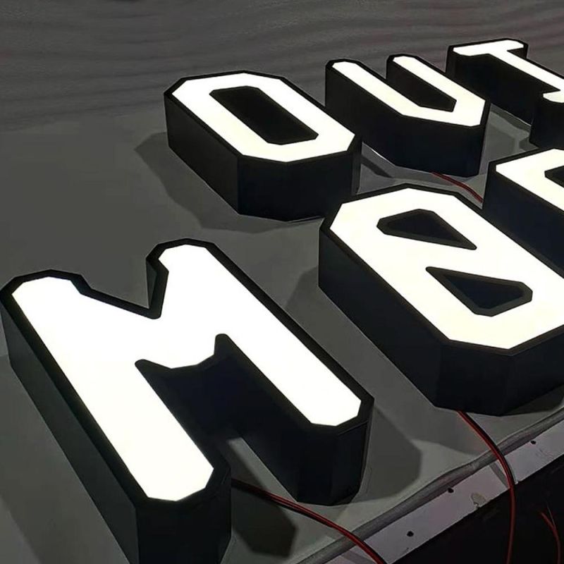 Custom Channel Letter Signage Acrylic Logo LED Sign Office Signage Waterproof LED Signs