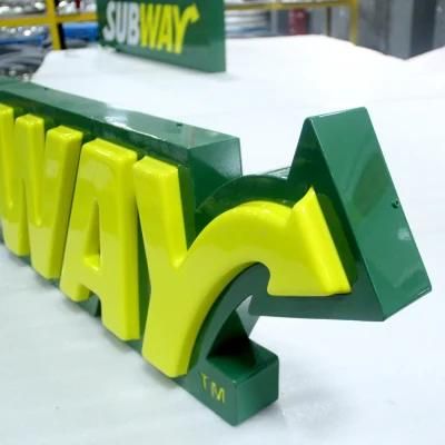 Hot Sell Factory Plastic Store Signboard Display Clear Acrylic Shopfront Letter