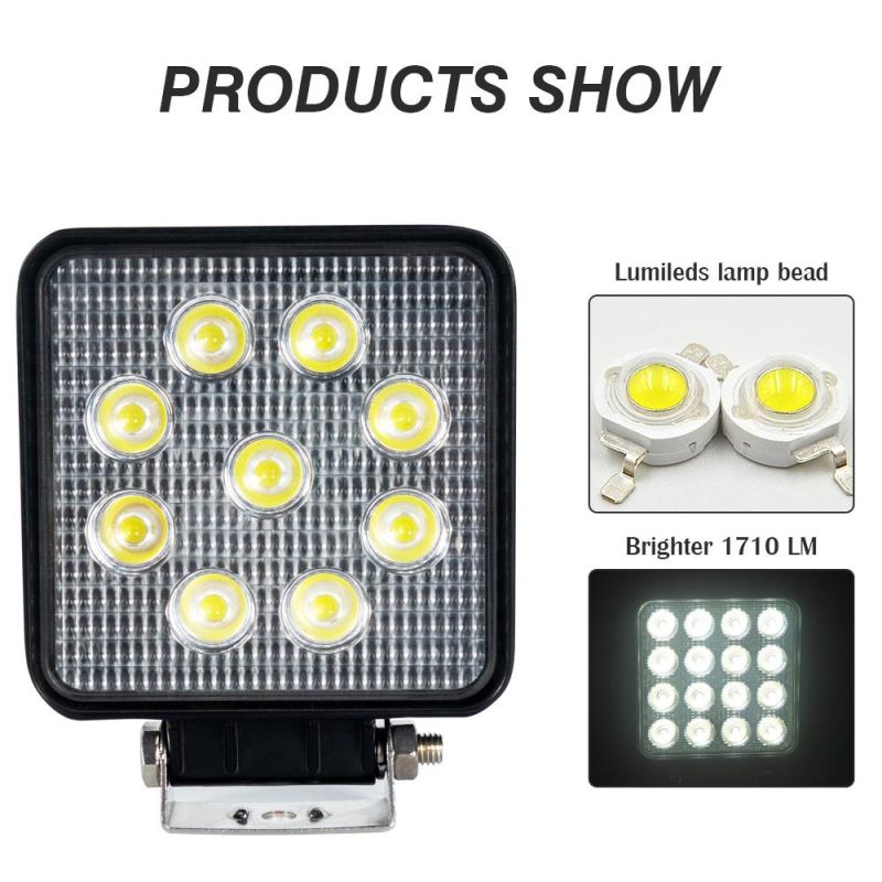 LED Pods Square Driving Light Spot Beam LED Light Pods LED Work Light Fog Lights for Trucks ATV UTV SUV Car Boat